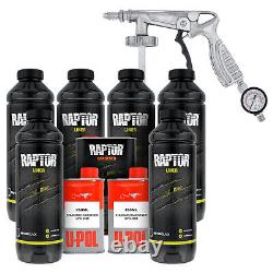 Raptor Black Urethane Spray-On Truck Bed Liner Spray Gun, 6 Liters