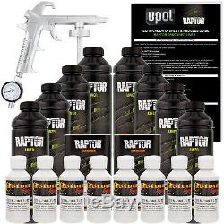 Raptor GM White Urethane Spray-On Truck Bed Liner Spray Gun, 8 Liters