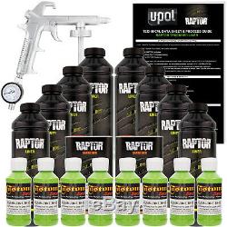Raptor Lime Green Urethane Spray-On Truck Bed Liner Spray Gun, 8 Liters