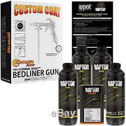 Raptor Tintable Urethane Spray-On Truck Bed Liner Spray Gun, 4 Liters