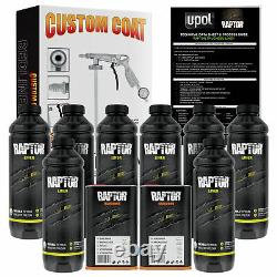 Raptor Tintable Urethane Spray-On Truck Bed Liner Spray Gun Kit, 8 Quarts