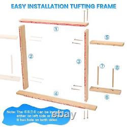 Riiai 2024 New Tufting Gun Starter Kit with Tufting Frame, Tufting Gun Cut Pi
