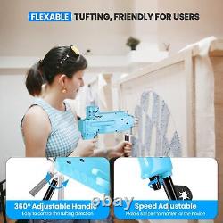 Riiai 2024 New Tufting Gun Starter Kit with Tufting Frame, Tufting Gun Cut Pi