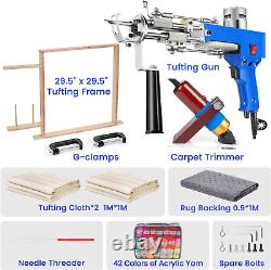 Riiai Tufting Gun Starter Kit with Tufting Frame 2024 New, Tufting