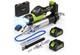 Ristow Electric Grease Gun Kit 15000 Psi Led 40 Hose Brushless 2-4ah Batteries