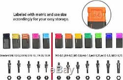 Rivet Gun Kit 115 PC Set Nut Setter Hand Tool Metric SAE Mandrel 16 Fastener