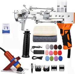 Rug Digital Tufting Gun Starter Kit Cut Pile Carpet Weaving Machine Kit & Yarn