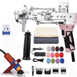 Rug Digital Tufting Gun Starter Kit Cut Pile Carpet Weaving Machine Kit & Yarn