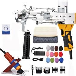 Rug Digital Tufting Gun Starter Kit Cut Pile Carpet Weaving Machine Kit & Yarn