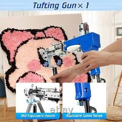 Rug Tufting Gun + 29.529.5 tufting frame + carpet trimmer Kit, 42 rolls yarn