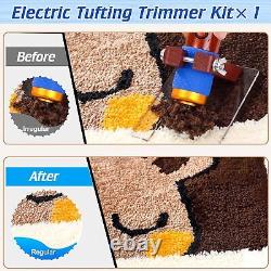 Rug Tufting Gun + 29.529.5 tufting frame + carpet trimmer Kit, 42 rolls yarn
