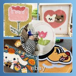 Rug Tufting Gun Kit with Carpet Trimmer, 2 in 1 Cut & Loop Pile Tufting Gun w