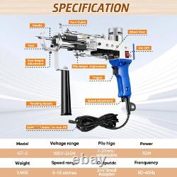 Rug Tufting Gun Starter Kit, Cut Pile Carpet Weaving Machine Kit with Frame