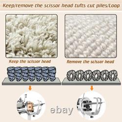 Rug Tufting Gun Starter Kit, Cut Pile Carpet Weaving Machine Kit with Frame