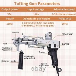 Rug Tufting Gun Starter Kit with Frame, Trimmer 2 in 1 Cut & Loop Pile Gun