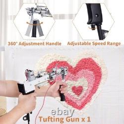 Rug Tufting Gun Starter Kit with Frame with Carpet Trimmer, Loop Pile Carpet Gun