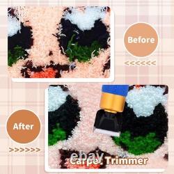 Rug Tufting Gun Starter Kit with Frame with Carpet Trimmer, Loop Pile Carpet Gun