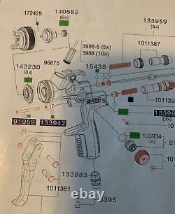 SATA JET 1500B HVLP/RP (1) MAINTENANCE KIT PART #1047150 withFREE SHIPPING