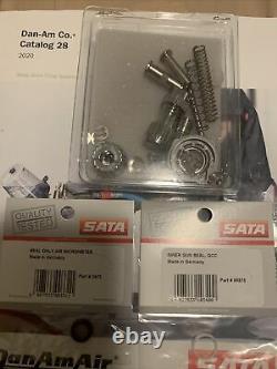 SATA JET 4000B HVLP/RP REPAIR/REBUILD KIT Plus Air Micrometer Seal & Inlet Seal