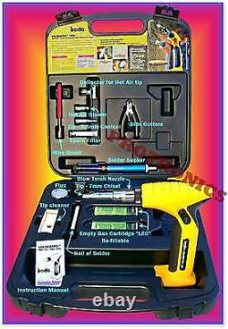 SOLDERING IRON, BLOW TORCH, FLAMELESS HEAT GUN KIT, 7mm Tip SolderPro 180K Iroda