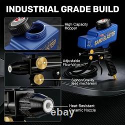 Sand Blaster Gun Kit Portable Sandblaster for Air Compressor Rust Removal &