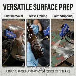 Sand Blaster Gun Kit Portable Sandblaster for Air Compressor Rust Removal &
