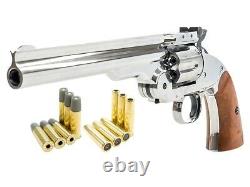 Schofield No. 3 Nickel Dual Ammo CO2 BB Gun Kit Full Metal 0.177 Cal 6Rd 445fps