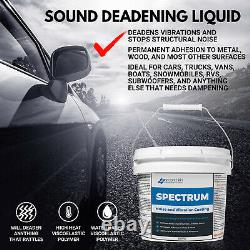 Second Skin Spectrum Liquid Sound Deadening Spray Kit 2 Gallons + Spray Gun