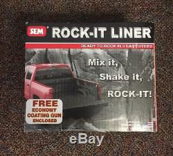 Sem 42250 Black Rock-it Spray-on Truck Bed Liner Kit Coating With Gun(sem-42250)
