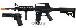 Sig Sauer Patrol Kit M4 AEG Airsoft Rifle with 1911 Pistol Hand Gun Air Soft BLK