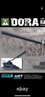 Soar Art 1/35 WWII German Super Heavy Railway Gun Dora Premium Model Kit New
