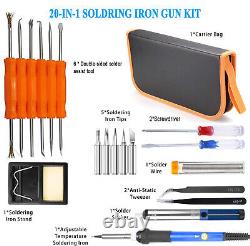 Soldering Iron Kit Electrical Welding Tool Gun Set Solder Station Tip Tweezer