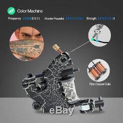Solong Tattoo Complete Tattoo Kit 4 Machine Gun 54 Ink Power Set Case TK456