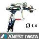 Spray Gun Anest Iwata Ws-400 Evo Clear 1.4 Hd Pro Kit By Pininfarina
