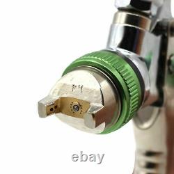 Spray Gun Paint HVLP Gravity Feed 1.4mm 1.7mm 2.0mm Nozzle Kit 1/4 Air Inlet