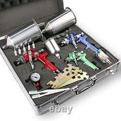 Spray Gun Set 3pcs, Auto Paint PrimerAir Regulator, Maintenance Kit Paint Sprayer