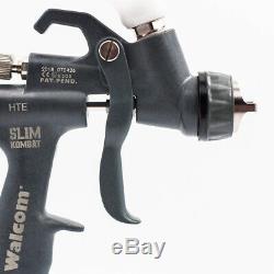 Spray gun Walcom Slim HTE kombat 1.3 airbrush Walmec in magnesium and kevlar kit