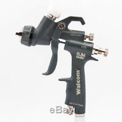 Spray gun Walcom Slim HTE kombat 1.3 airbrush Walmec in magnesium and kevlar kit