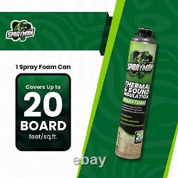 Sprayman Foam Insulation Kit Gun and Cleaner Included (24x27.1 oz.) 480 sqft