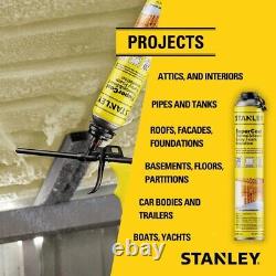 Stanley Supercoat Spray Foam Insulation-Gun NOT Included (12x27.1 oz.) 240 sqft