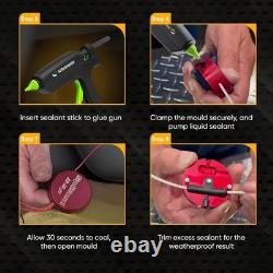 Starter Wiring Sealing Kit with Glue Gun, Mould, Connectors & Sealant Sticks