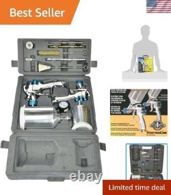 StartingLine HVLP Gravity Spray Gun Kit with 600cc & 250cc Cups Pro Results