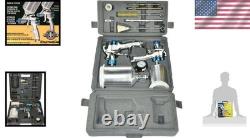 StartingLine HVLP Gravity Spray Gun Kit with 600cc & 250cc Cups Pro Results