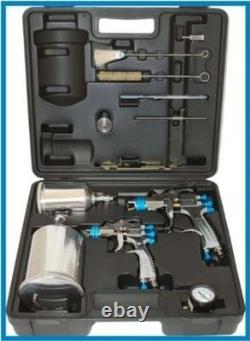 StartingLine HVLP Gravity Spray Gun Kit with 600cc & 250cc Cups Pro Results