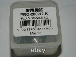 TEKNA Prolite Spray Gun Kit 703567 DeVilbiss 1.2mm 1.3mm & 1.4mm Uncupped