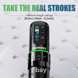 Tattoo Kit, Cordless/Cord Complete Tattoo Gun Kit Pen Machine, 7 Strokes Length