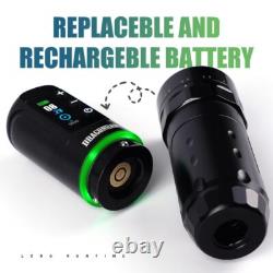 Tattoo Kit, Cordless/Cord Complete Tattoo Gun Kit Pen Machine, 7 Strokes Length