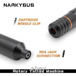 Tattoo Machine Pen Kit Complete RCA Tattoo Gun Kit 2Pcs Battery Tattoo Needles