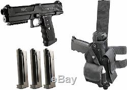 TiPX Deluxe Paintball Pistol Kit Gun TPX 3 Mags Clips Genuine Tippmann WithHolster