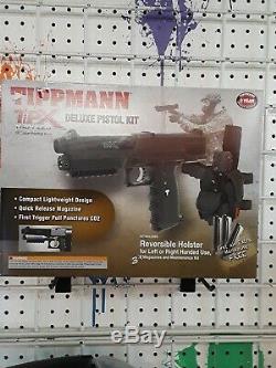 Tippmann TiPX Deluxe Paintball Gun TPX Pistol Kit Package Black 68 Cal Marker